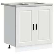 Kuhinjski ormaric za sudoper s pohranom Porto 2 pcs Bijelo