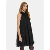 TWINSET Cocktail obleka 242AT2150 Črna Loose Fit