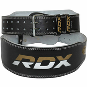 RDX Sports Fitness remen 6“ Leather Black/Gold S