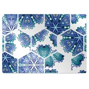 Decormat Podloga za stol Hexagonal flowers 140x100 cm 2 cm