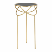 Okrugli pomoćni stol sa staklenom pločom stola o 40 cm Ring – Mauro Ferretti