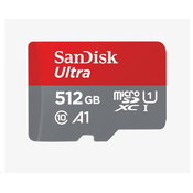 SanDisk MicroSDXC 512GB Ultra kartica (100MB/s, Class 10, Android) + adapter