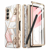 MASKA SUPCASE COSMO PEN GALAXY Z FOLD 5 MARBLE PINK