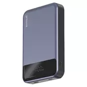 Power bank MagSafe 20W Proove Hoodman z USB-C in lightning vhodom - 10000 mAh - siv