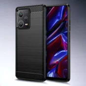 Infostyle Silikonski ovitek carbon za Xiaomi Redmi Note 12 5G - Črna Črna/TPU silikon