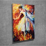 WallXpert slika na platnu DC309, balerina u beloj haljini, 30 x 40 cm