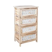 Homestar Predalnik KASEKE s 4 predalniki 40x29x73 cm naraven