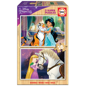 Drvene puzzle Princess Disney Educa 2x16 dijelova