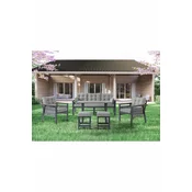 HANAH HOME Baštenske garniture Lilyum 3+1+1+2 Multicolor