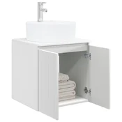 vidaXL vidaXL Umivalnik s pritrditev na steno Bela 49,5 x 44,5 x 65 cm, (5000245235)