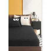 Lessentiel Maison Komplet posteljine Funny, 160x220 cm, Crni