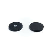Gumiran neodim magnetni nosilec M6 43 mm 10kg z notranjim navojem