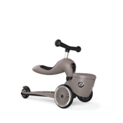 LIFESTYLE 2IN1 RIDE AND SCOOTER WITH LOCKABLE STORAGE 1-5 YEARS BROWN LINES