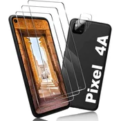 shumee KOMPLET 3 KALJENIH STEKEL ZA GOOGLE PIXEL 4A + 3 ZAŠČITE ZA KAMERO