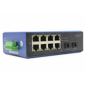 Industrial 8+2 -Port Gigabit Ethernet PoE Switch 8 Port GE PoE RJ45, 2 GE SFP Port