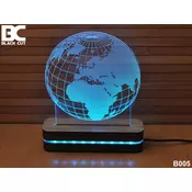 3D lampa Globus, ljubicasti