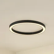 Lucande LED stropna svetilka Neor, črna, O 60 cm, CCT, z možnostjo zatemnitve - Hodnik - Sodobni - črna, bela - Kovina