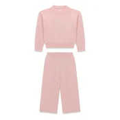 Guess Komplet pulover in hlače iz blaga K6BG04 Z1291 Svetlo rožnata Regular Fit
