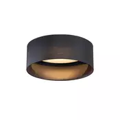 Moderna stropna svetilka črna prozorna 40 cm vklj. LED s 3-stopenjskim zatemnjevanjem - Sue