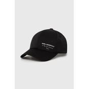 Kapa sa šiltom Karl Lagerfeld boja: crna, s tiskom, 542122.805612