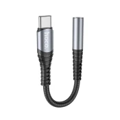 Hoco Hoco LS33 3,5 mm AUX priključek na USB C adapter, siv
