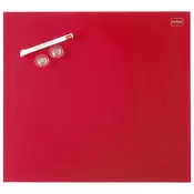 Tabla magnetna 45x45cm staklena Diamond Nobo 1903955 crvena