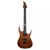 Solar Guitars S2.6FWA Flame Dark Brown Matte