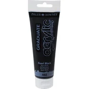 Boja akrilna 120ml crna pearlescent 123120032 graduate