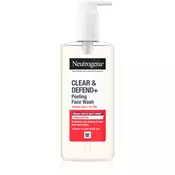 Neutrogena Clear & Defend+ Facial Wash čistilni gel proti aknam 200 ml unisex
