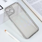 Maska za telefon Heart IMD za iPhone 14 Plus 6.7 srebrna