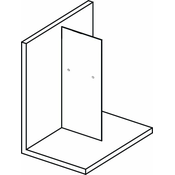 Steklena plošča za namestitev na steno MODULAR SHOWER, 1 kos, 1000 mm, z odprtinami za obešalnik za brisače - MS1 - Antidrop