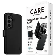 Ovitek Tango Wallet Two-In-One s QI za Samsung Galaxy S26+, Črna, PanzerGlass
