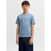 Jack & Jones Junior Majica JCOFUSION opal / golobje modra