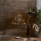 STAR TRADING LED dekorativno drevo Snowfrost Tree IP20 Višina 90 cm - rjava, bela - Kovina