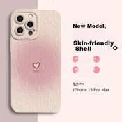 Yingkaida Maska za mobilni telefon iPhone 15 Pro Max, Roze