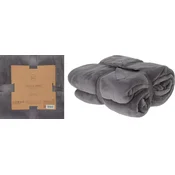 HOMESTYLING Fleece odeja 180 x 230 cm ESSENTIALS, siva
