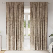 Baršunaste zavjese 2 pcs Šampanjca 245 x 140 cm Baršun