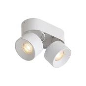Moderen nadometni reflektor bel GU10 50mm 2-svetlobni nagiben - Echo