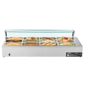 VEVOR Električni grelnik hrane za 12 posod pultni bife Bain Marie 1430x570x385 mm