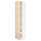 METOD Visoki element s policama, bela/Askersund im. svetlog jasena, 40x60x200 cm