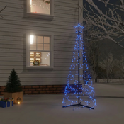 Stožasto božicno drvce plavo 200 LED žarulja 70 x 180 cm