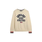 Superdry & Co Pulover Slouchy Intarsia temno siva/volneno bela