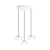 MAXLIGHT P0543 - LED Lestenec na vrvici LIPARI LED/22W/230V pr. 35 cm prozorna
