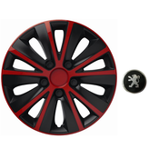 Ratkapne za Peugeot Rapid Red & Black, 16