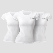 GymBeam Ženska majica Basic 3pack White