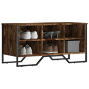Vidaxl vidaXL Omarica za čevlje dimljen hrast 90x38x45,5 cm