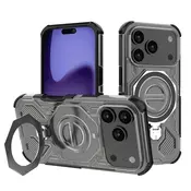 Hibridni ovitek Carbon Shield Pro za iPhone 17 Pro - smoke black
