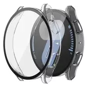 Ovitek z zaščito zaslona Techsuit Defense360 Pro za Samsung Galaxy Watch7 (44mm) - prozoren