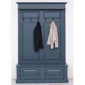 Casa Padrino country style solid wood wardrobe blue 140 x 41 x H. 210 cm - Wall wardrobe - Hall closet - Hall furniture - Wardrobe furniture - Country style furniture