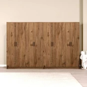 Hanah Home Ormar Kardelen 1600-121, 280x180x51,8 cm, , Braon